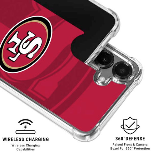 NFL San Francisco 49ers Double Vision Galaxy S26 Clear Case