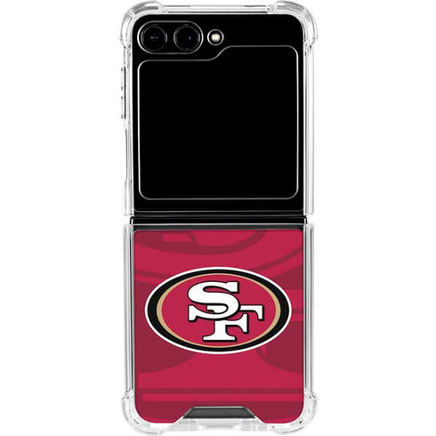 NFL San Francisco 49ers Double Vision Galaxy Z Flip6 Clear Case