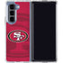 NFL San Francisco 49ers Double Vision Galaxy Z Fold5 5G Clear Case