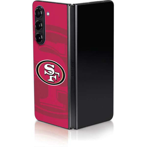 NFL San Francisco 49ers Double Vision Galaxy Z Fold5 5G Skin
