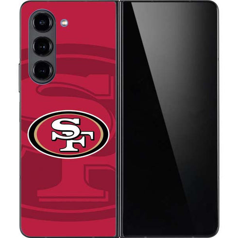 NFL San Francisco 49ers Double Vision Galaxy Z Fold5 5G Skin