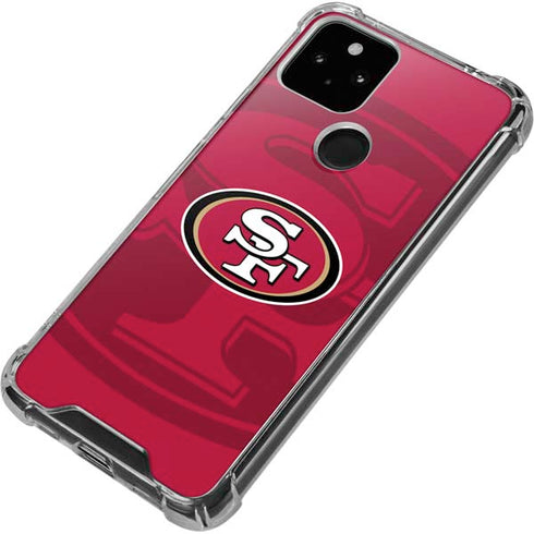 NFL San Francisco 49ers Double Vision Google Pixel 5 Clear Case