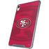 NFL San Francisco 49ers Double Vision iPad 11th Gen (2025) Clear Case