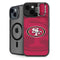 NFL San Francisco 49ers Double Vision iPhone 14 Plus Kickstand Case
