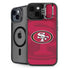 NFL San Francisco 49ers Double Vision iPhone 14 Plus Kickstand Case