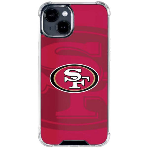 NFL San Francisco 49ers Double Vision iPhone 15 Clear Case