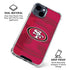 NFL San Francisco 49ers Double Vision iPhone 15 Clear Case