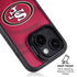 NFL San Francisco 49ers Double Vision iPhone 15 Plus Kickstand Case
