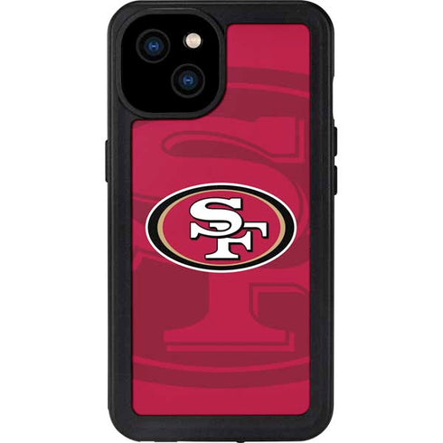NFL San Francisco 49ers Double Vision iPhone 15 Plus Waterproof Case