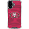 NFL San Francisco 49ers Double Vision iPhone 16 Clear Case