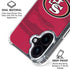 NFL San Francisco 49ers Double Vision iPhone 16 Clear Case