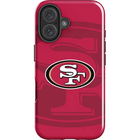 NFL San Francisco 49ers Double Vision iPhone 16 Impact Case