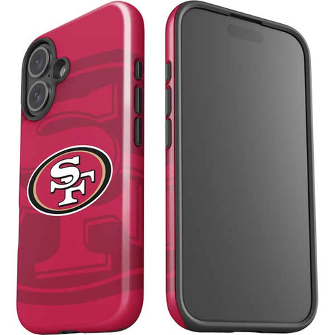 NFL San Francisco 49ers Double Vision iPhone 16 Impact Case