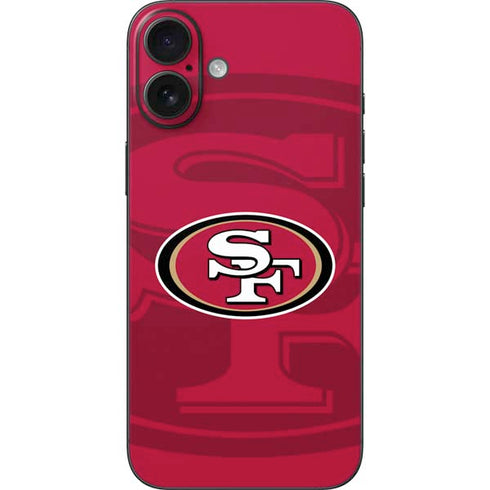 NFL San Francisco 49ers Double Vision iPhone 16 Plus Skin