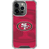 NFL San Francisco 49ers Double Vision iPhone 16 Pro Max Clear Case