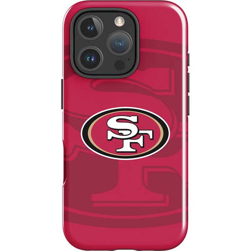 NFL San Francisco 49ers Double Vision iPhone 16 Pro Max Impact Case
