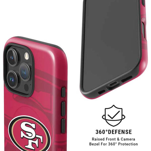 NFL San Francisco 49ers Double Vision iPhone 16 Pro Max Magsafe Impact Case