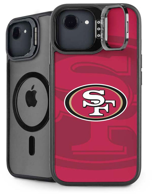 NFL San Francisco 49ers Double Vision iPhone 16e Kickstand Case