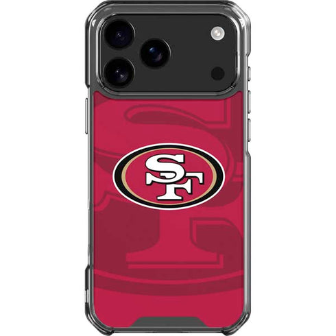 NFL San Francisco 49ers Double Vision iPhone 18 Pro Max Clear Case