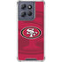 NFL San Francisco 49ers Double Vision Moto G 5G (2025) Clear Case