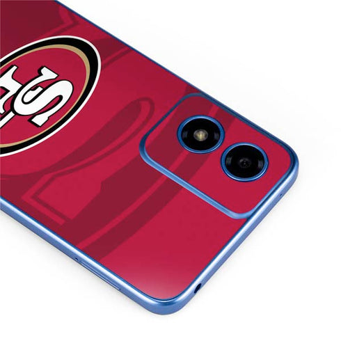 NFL San Francisco 49ers Double Vision Moto G Play 4G (2024) Skin