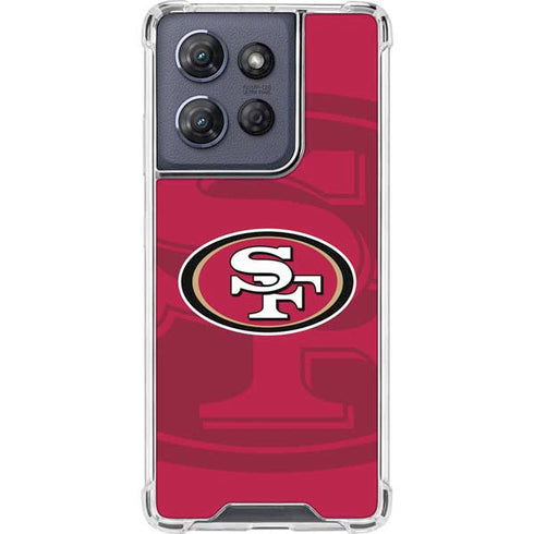 NFL San Francisco 49ers Double Vision Moto G Play 5G (2025) Clear Case