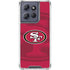 NFL San Francisco 49ers Double Vision Moto G Play 5G (2025) Clear Case