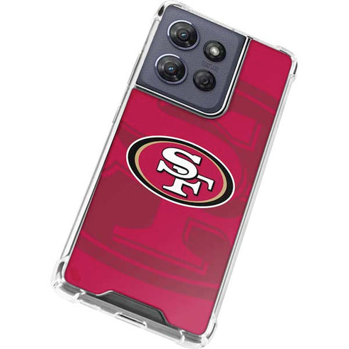 NFL San Francisco 49ers Double Vision Moto G Play 5G (2025) Clear Case
