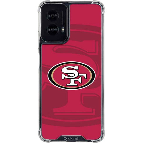 NFL San Francisco 49ers Double Vision Moto G Power 5G (2024) Clear Case