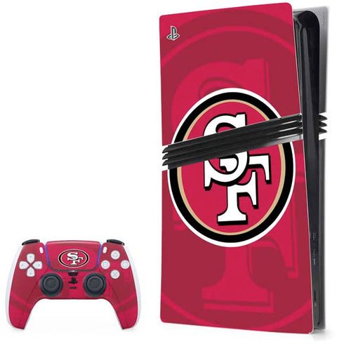 NFL San Francisco 49ers Double Vision PS5 Pro Bundle Skin