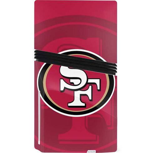 NFL San Francisco 49ers Double Vision PS5 Pro Disk Console Skin