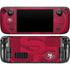 NFL San Francisco 49ers Double Vision Steam Deck Handheld Gaming Computer OLED Skin