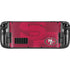 NFL San Francisco 49ers Double Vision Steam Deck Handheld Gaming Computer OLED Skin