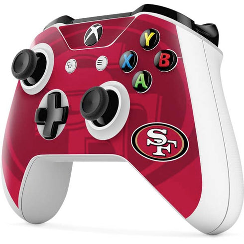 NFL San Francisco 49ers Double Vision Xbox One S All-Digital Edition Bundle Skin