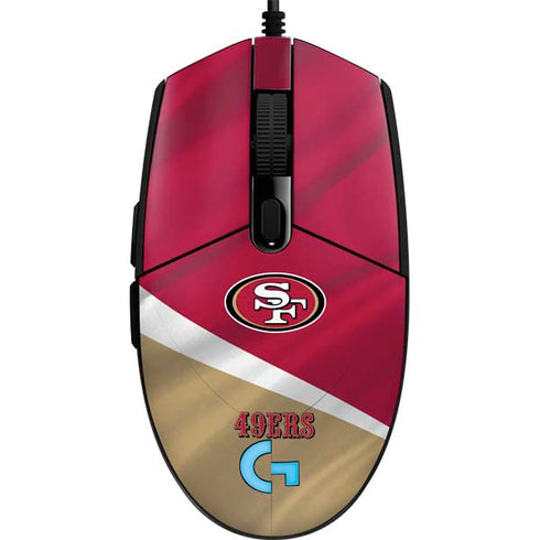 NFL San Francisco 49ers G203 Prodigy RGB Wired Gaming Mouse Skin