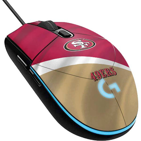 NFL San Francisco 49ers G203 Prodigy RGB Wired Gaming Mouse Skin