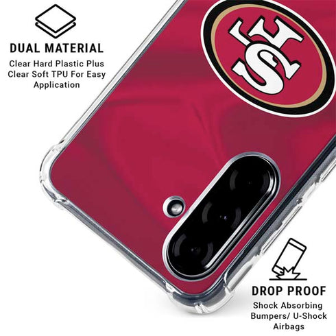 NFL San Francisco 49ers Galaxy A36 5G Clear Case