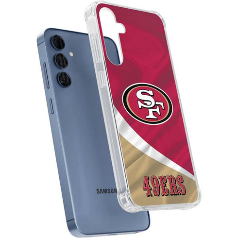 NFL San Francisco 49ers Galaxy A55 5G Clear Case