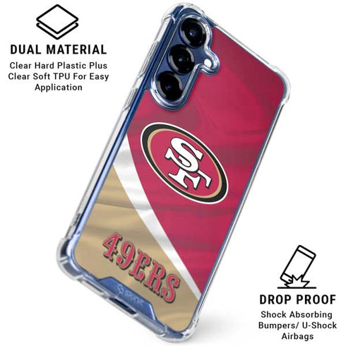 NFL San Francisco 49ers Galaxy S25 Clear Case