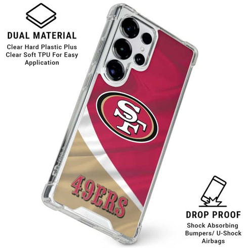 NFL San Francisco 49ers Galaxy S25 Ultra Clear Case