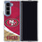 NFL San Francisco 49ers Galaxy Z Fold5 5G Clear Case