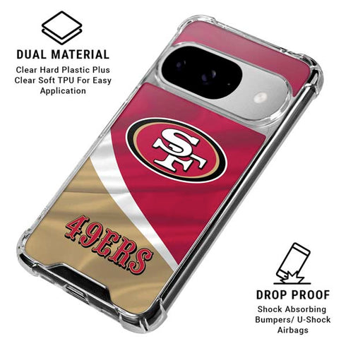 NFL San Francisco 49ers Google Pixel 10 Clear Case