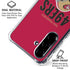 NFL San Francisco 49ers Helmet Galaxy A36 5G Clear Case