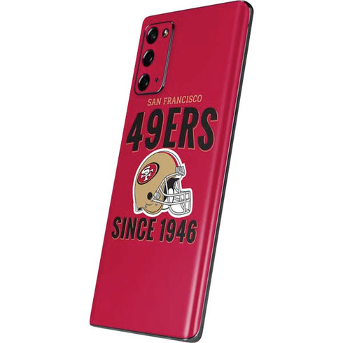 NFL San Francisco 49ers Helmet Galaxy Note20 5G Skin