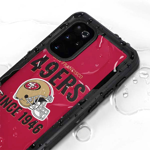 NFL San Francisco 49ers Helmet Galaxy S20 Plus Waterproof Case