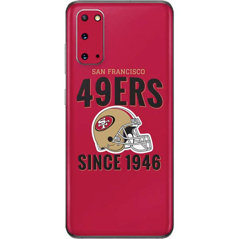 NFL San Francisco 49ers Helmet Galaxy S20 Skin