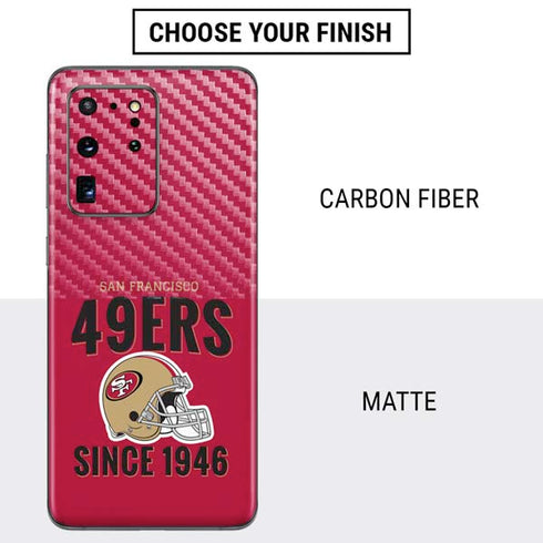 NFL San Francisco 49ers Helmet Galaxy S20 Ultra 5G Skin