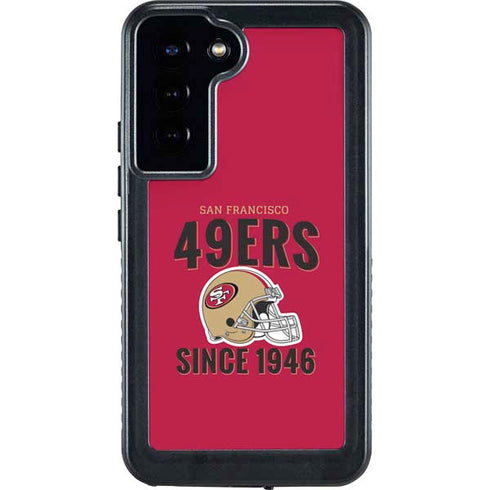 NFL San Francisco 49ers Helmet Galaxy S24 Plus Waterproof Case