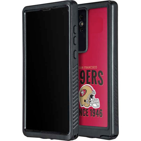 NFL San Francisco 49ers Helmet Galaxy S24 Ultra Waterproof Case