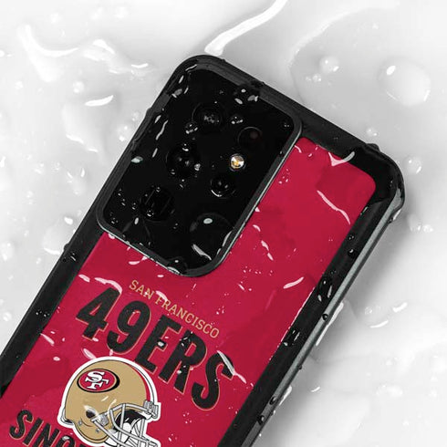 NFL San Francisco 49ers Helmet Galaxy S24 Ultra Waterproof Case